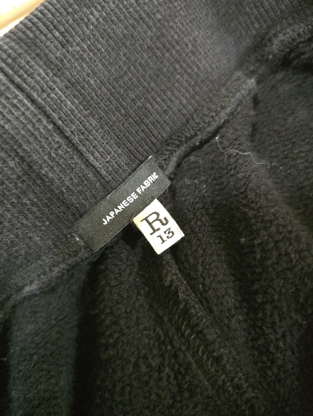 R13 Layered Pocket Sweatpants In Washed Black 100% Cotton Lounge Pants Medium - Picture 5 of 9